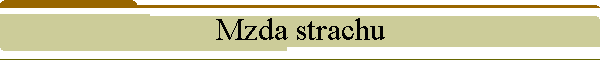 Mzda strachu