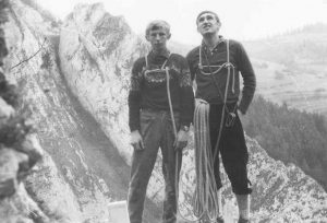 Sedačky neboli. J. Martiniak a J. Piaček nad Černokňažníkom